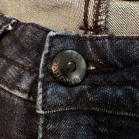 Lee Slender Secret Bootcut Jean Velvet Deco Pocket Dark Blue Women’s Size 4 - Picture 6 of 9